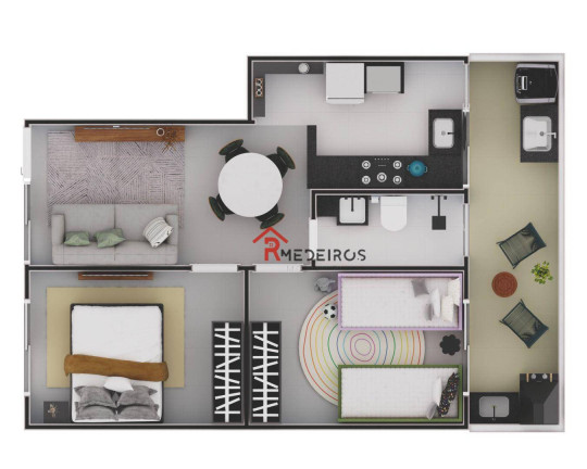 Imagem Casa com 2 Quartos à Venda, 43 m² em Maracanã - Praia Grande Imagem Casa com 2 Quartos à Venda, 43 m² em Maracanã - Praia Grande