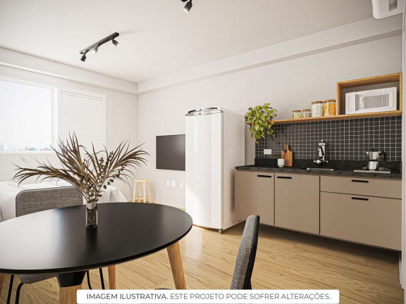 Apartamento com 1 Quarto para Alugar, 28 m² em Mirandópolis - São Paulo
