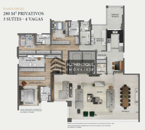 Imagem Apartamento com 4 Quartos à Venda, 280 m² em Moema - São Paulo