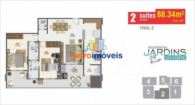 Imagem Apartamento à Venda, 54 m² em Canto Do Forte - Praia Grande Imagem Apartamento à Venda, 54 m² em Canto Do Forte - Praia Grande