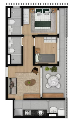 Imagem Apartamento com 1 Quarto à Venda, 23 m² em Vila Mariana - São Paulo