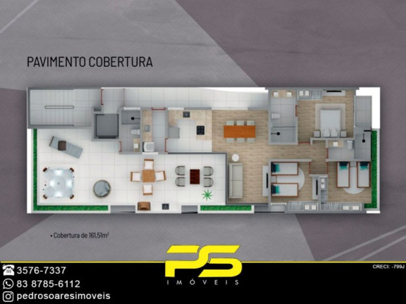 Imagem Apartamento com 1 Quarto à Venda, 35 m² em Tambauzinho - João Pessoa