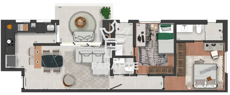 Apartamento com 2 Quartos à Venda, 75 m² em Embaré - Santos