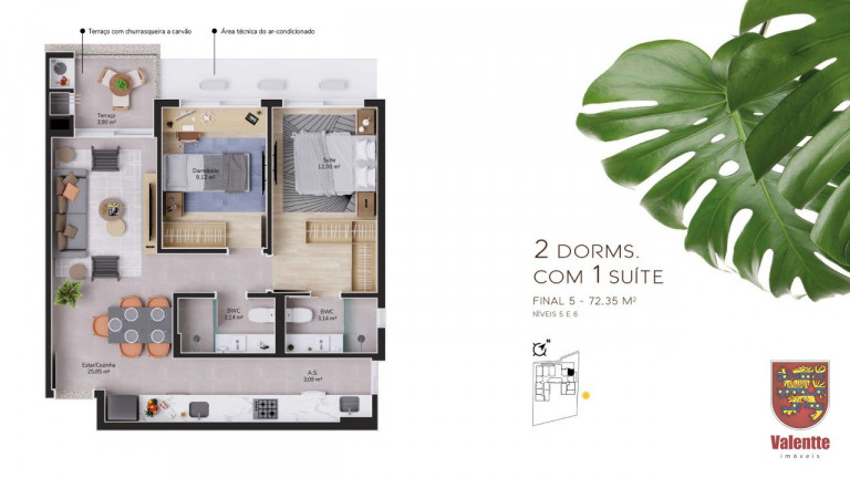 Imagem Apartamento com 2 Quartos à Venda,  em Cacupé - Florianópolis