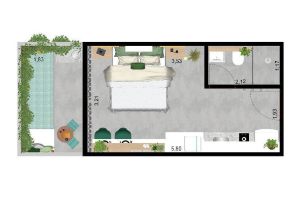 Imagem Apartamento com 1 Quarto à Venda, 20 m² em Porto De Galinhas - Ipojuca