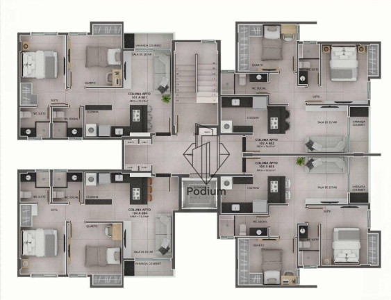 Imagem Apartamento com 2 Quartos à Venda, 55 m² em Bessa - João Pessoa