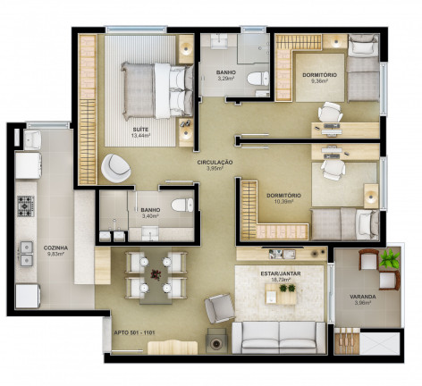 Imagem Apartamento com 2 Quartos à Venda, 73 m² em Centro - São Leopoldo Imagem Apartamento com 2 Quartos à Venda, 73 m² em Centro - São Leopoldo