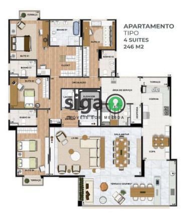 Imagem Apartamento com 4 Quartos à Venda, 246 m² em Vila Mariana - São Paulo Imagem Apartamento com 4 Quartos à Venda, 246 m² em Vila Mariana - São Paulo