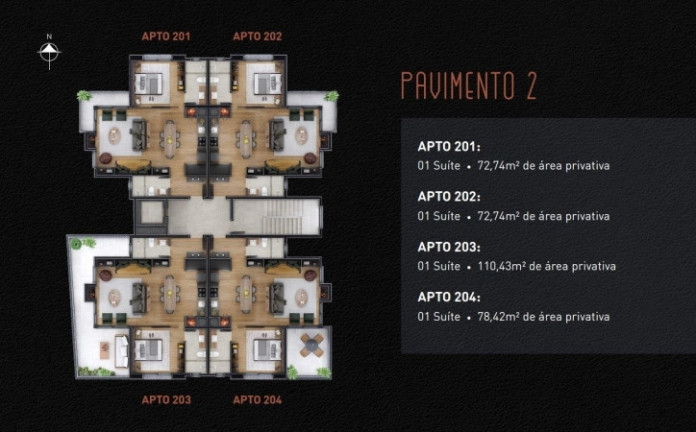 Imagem Apartamento com 1 Quarto à Venda, 73 m² em Centro - Gramado