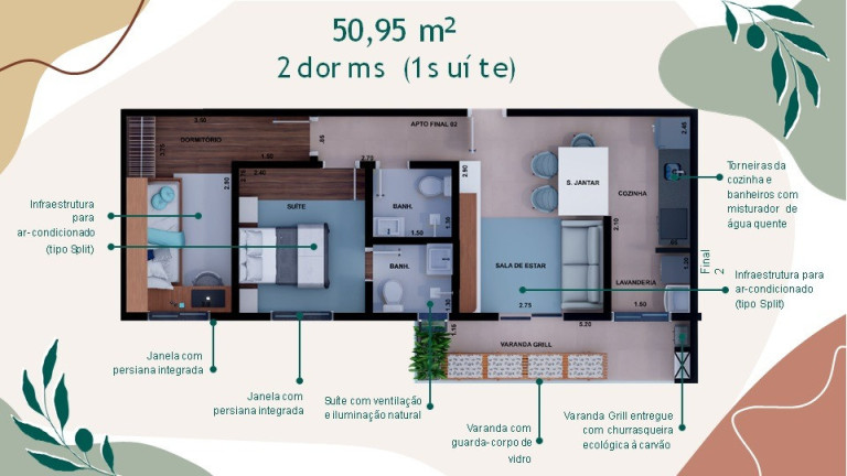 Imagem Apartamento com 2 Quartos à Venda, 50 m² em Campestre - Santo André Imagem Apartamento com 2 Quartos à Venda, 50 m² em Campestre - Santo André