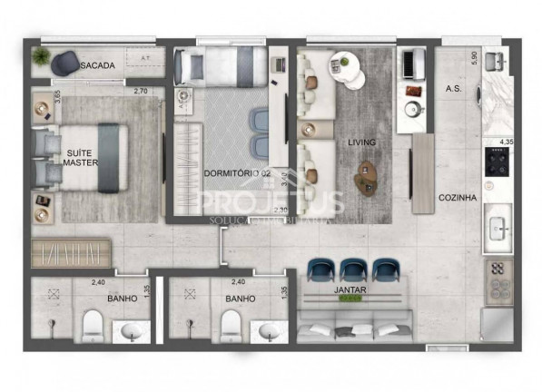 Imagem Apartamento com 3 Quartos à Venda, 35 m² em Instituto De Previdência - São Paulo