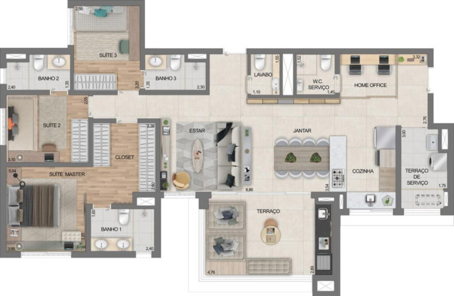 Imagem Apartamento com 4 Quartos à Venda, 145 m² em Mooca - São Paulo Imagem Apartamento com 4 Quartos à Venda, 145 m² em Mooca - São Paulo