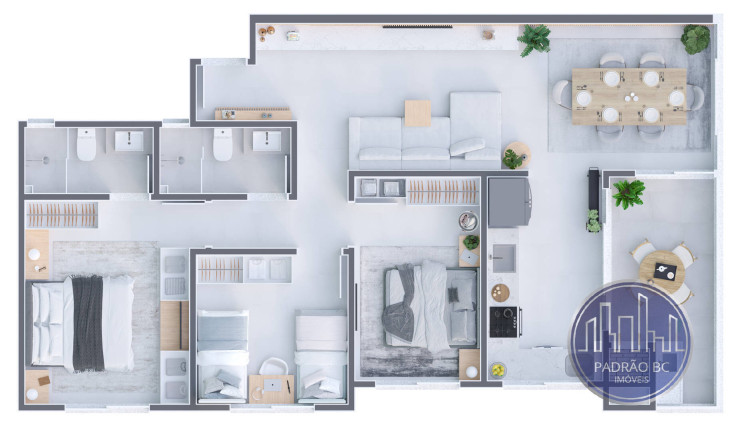 Imagem Apartamento com 3 Quartos à Venda, 95 m² em Itapoá Imagem Apartamento com 3 Quartos à Venda, 95 m² em Itapoá