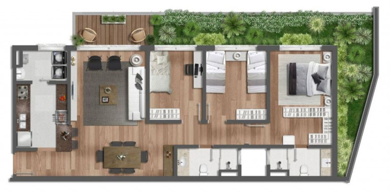 Imagem Imóvel com 3 Quartos à Venda, 91 m² em Santa Tereza - Porto Alegre Imagem Imóvel com 3 Quartos à Venda, 91 m² em Santa Tereza - Porto Alegre