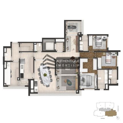 Imagem Apartamento com 3 Quartos à Venda, 178 m² em Brooklin - São Paulo Imagem Apartamento com 3 Quartos à Venda, 178 m² em Brooklin - São Paulo