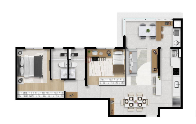 Imagem Apartamento com 2 Quartos à Venda, 67 m² em Jardim São Marco - São José Do Rio Preto Imagem Apartamento com 2 Quartos à Venda, 67 m² em Jardim São Marco - São José Do Rio Preto
