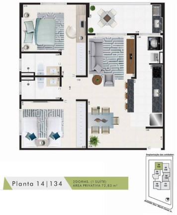 Imagem Apartamento com 2 Quartos à Venda, 72 m² em Vila Dinopolis - Mongagua