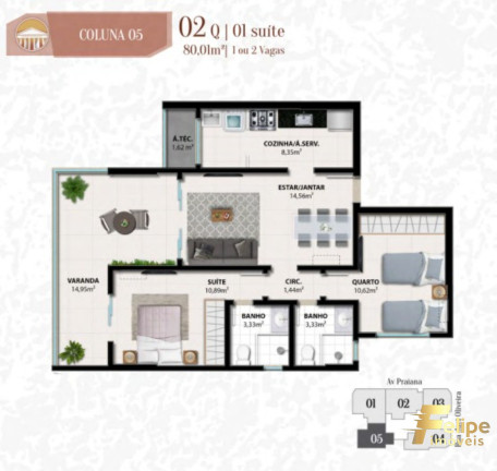 Imagem Imóvel com 3 Quartos à Venda, 80 m² em Praia Do Morro - Guarapari Imagem Imóvel com 3 Quartos à Venda, 80 m² em Praia Do Morro - Guarapari