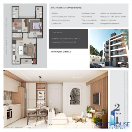 Imagem Apartamento com 2 Quartos à Venda, 65 m² em Centro - Camboriú