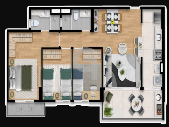 Imagem Apartamento com 3 Quartos à Venda, 74 m² em Jaguaribe - Salvador Imagem Apartamento com 3 Quartos à Venda, 74 m² em Jaguaribe - Salvador