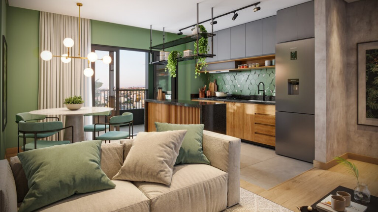 Imagem Apartamento com 1 Quarto à Venda, 30 m² em Bacacheri - Curitiba