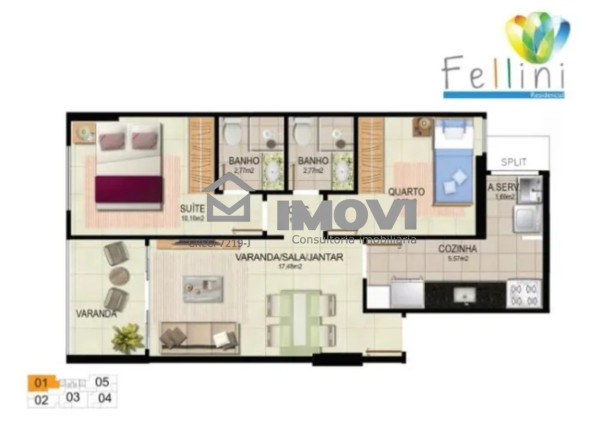 Imagem Apartamento com 2 Quartos à Venda, 85 m² em Praia De Itaparica - Vila Velha