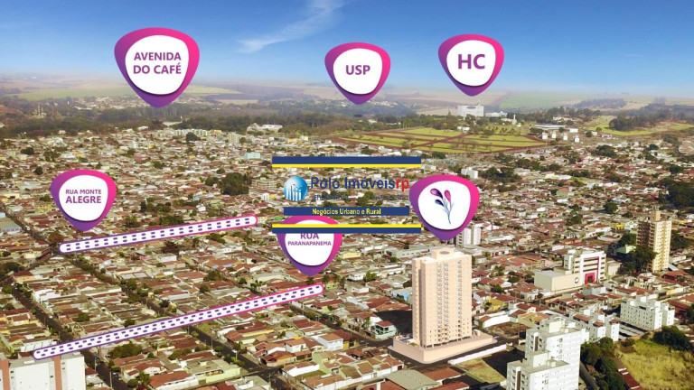 Apartamento com 2 Quartos à Venda, 61 m² em Vila Monte Alegre - Ribeirão Preto