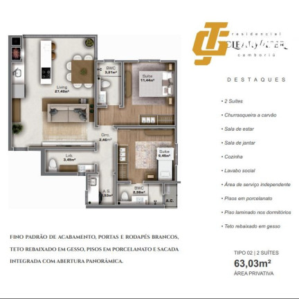 Imagem Apartamento com 2 Quartos à Venda, 70 m² em São Francisco De Assis - Camboriú Imagem Apartamento com 2 Quartos à Venda, 70 m² em São Francisco De Assis - Camboriú