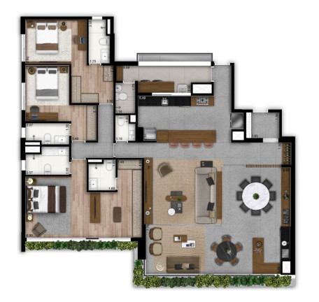 Imagem Imóvel com 3 Quartos à Venda, 201 m² em Brooklin Paulista - São Paulo Imagem Imóvel com 3 Quartos à Venda, 201 m² em Brooklin Paulista - São Paulo