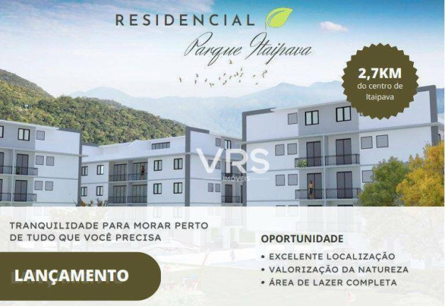 Apartamento com 3 Quartos à Venda, 85 m² em Itaipava - Petrópolis