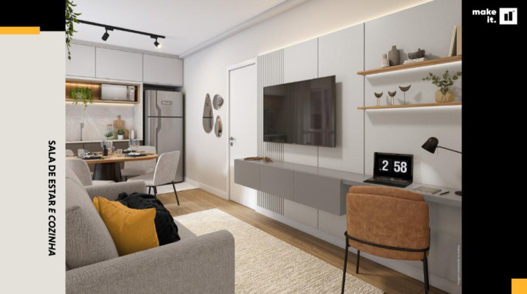 Imagem Apartamento com 2 Quartos à Venda, 69 m² em Jardim Amélia - Curitiba