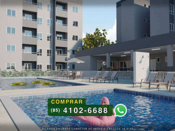 Imagem Apartamento com 2 Quartos à Venda, 46 m² em Pires Facanha - Eusébio Imagem Apartamento com 2 Quartos à Venda, 46 m² em Pires Facanha - Eusébio