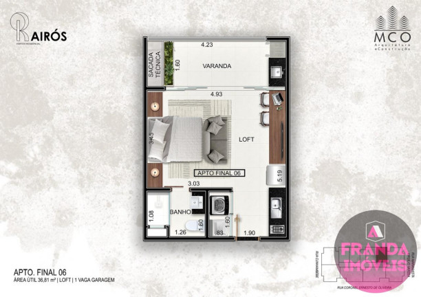 Imagem Apartamento com 1 Quarto à Venda, 36 m² em Centro - Ubatuba