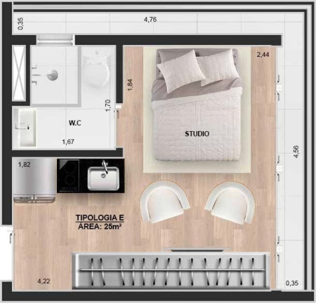 Imagem Imóvel com 1 Quarto à Venda, 25 m² em Vila Ema - São Paulo Imagem Imóvel com 1 Quarto à Venda, 25 m² em Vila Ema - São Paulo