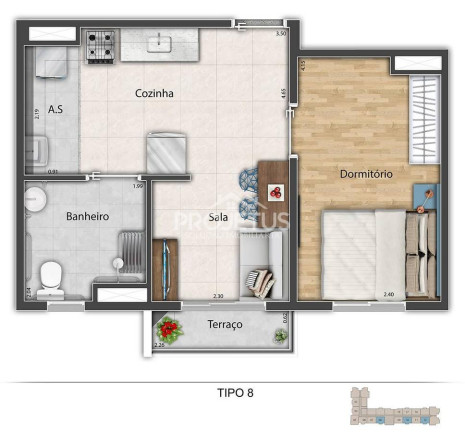 Imagem Apartamento com 1 Quarto à Venda, 34 m² em Jardim Peri Peri - São Paulo Imagem Apartamento com 1 Quarto à Venda, 34 m² em Jardim Peri Peri - São Paulo