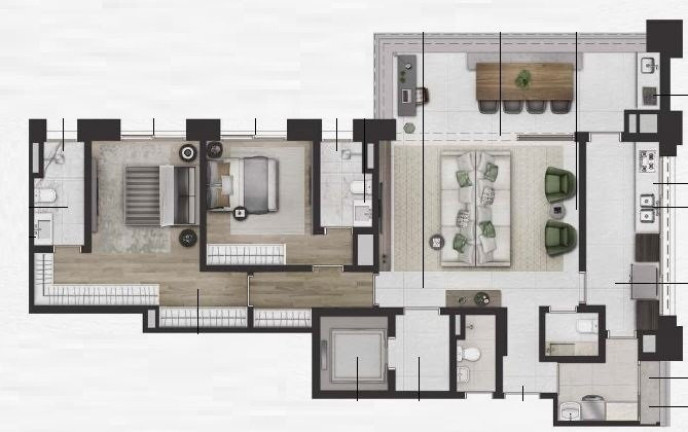 Imagem Imóvel com 2 Quartos à Venda, 195 m² em Itaim Bibi - São Paulo