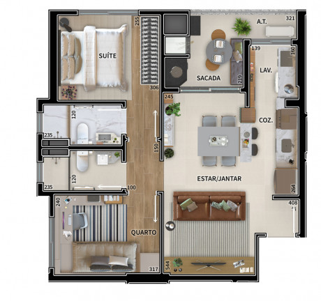 Imagem Apartamento com 3 Quartos à Venda, 74 m² em Novo Mundo - Curitiba Imagem Apartamento com 3 Quartos à Venda, 74 m² em Novo Mundo - Curitiba