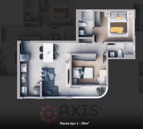 Imagem Apartamento com 2 Quartos à Venda, 55 m² em São Luiz - Belo Horizonte Imagem Apartamento com 2 Quartos à Venda, 55 m² em São Luiz - Belo Horizonte