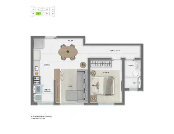 Imagem Apartamento com 1 Quarto à Venda, 38 m² em Estoril - Belo Horizonte