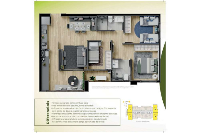 Imagem Apartamento com 3 Quartos à Venda, 67 m² em Vila Cruz Das Almas - São Paulo