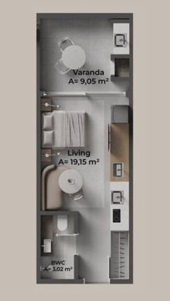 Imagem Apartamento com 1 Quarto à Venda, 35 m² em Campeche - Florianópolis Imagem Apartamento com 1 Quarto à Venda, 35 m² em Campeche - Florianópolis