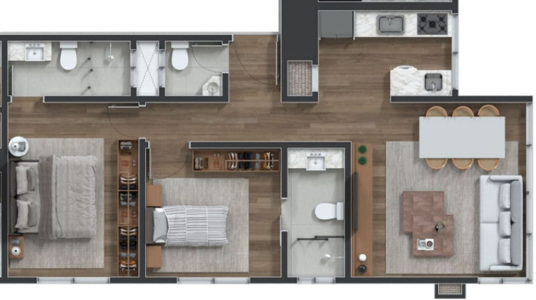 Imagem Apartamento com 2 Quartos à Venda, 67 m² em Centro - Canela