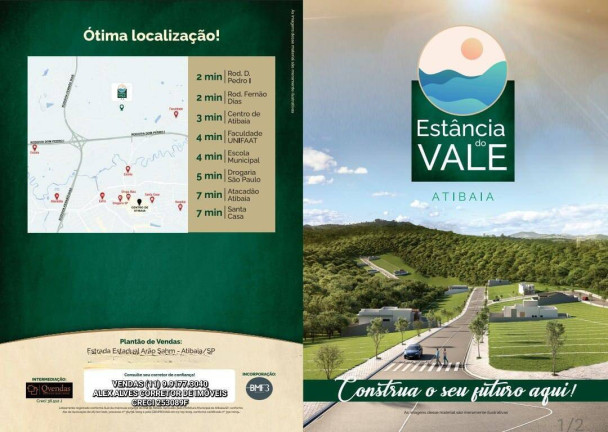 Imagem Terreno à Venda, 175 m² em Atibaia Belvedere - Atibaia Imagem Terreno à Venda, 175 m² em Atibaia Belvedere - Atibaia