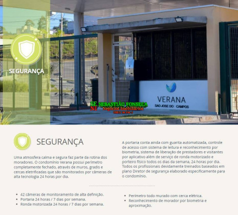 Imagem Terreno em Condomínio à Venda, 361 m² em Condomínio Residencial Verana - São José Dos Campos Imagem Terreno em Condomínio à Venda, 361 m² em Condomínio Residencial Verana - São José Dos Campos