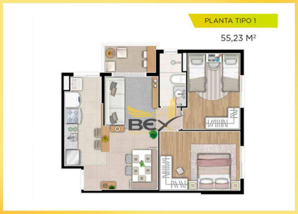 Imagem Apartamento com 2 Quartos à Venda, 55 m² em Vila São Luiz (valparaízo) - Barueri