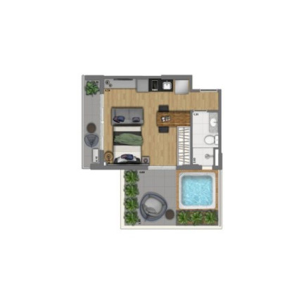 Imagem Imóvel com 1 Quarto à Venda, 30 m² em Consolação - São Paulo