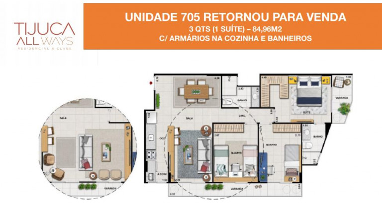 Imagem Imóvel com 3 Quartos à Venda,  em Tijuca - Rio De Janeiro