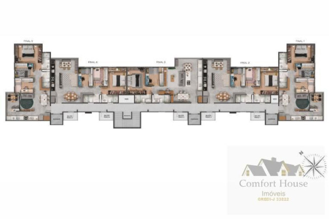 Imagem Apartamento com 3 Quartos à Venda, 67 m² em Jardim - Santo André Imagem Apartamento com 3 Quartos à Venda, 67 m² em Jardim - Santo André