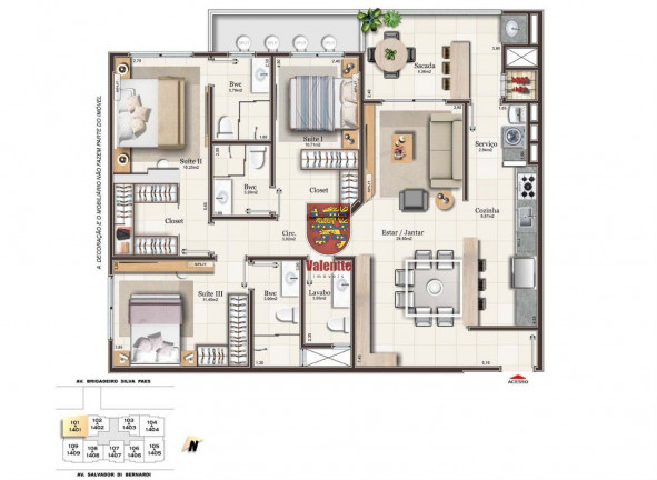 Imagem Apartamento com 3 Quartos à Venda, em Campinas - São José Imagem Apartamento com 3 Quartos à Venda, em Campinas - São José