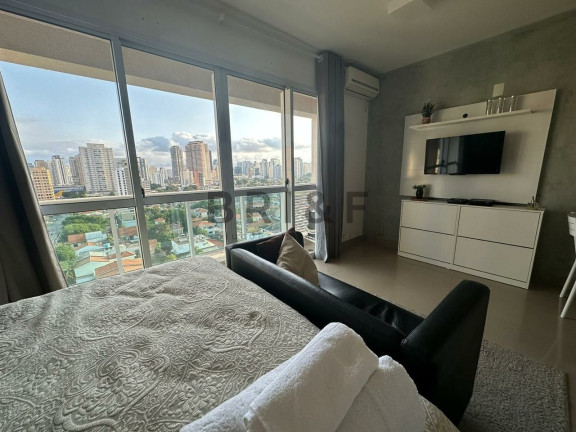 Imagem Apartamento com 1 Quarto à Venda ou Locação, 32 m² em Brooklin - São Paulo Imagem Apartamento com 1 Quarto à Venda ou Locação, 32 m² em Brooklin - São Paulo